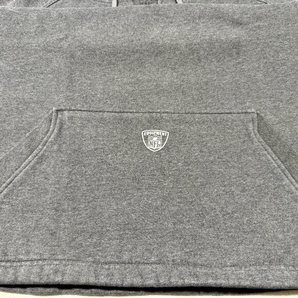 Vtg. New Englkand Patriots Gray Pullover Bill Belichick Hoodie - Reebok - Picture 8 of 10